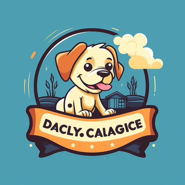 Vector a logo for a doggy daycare