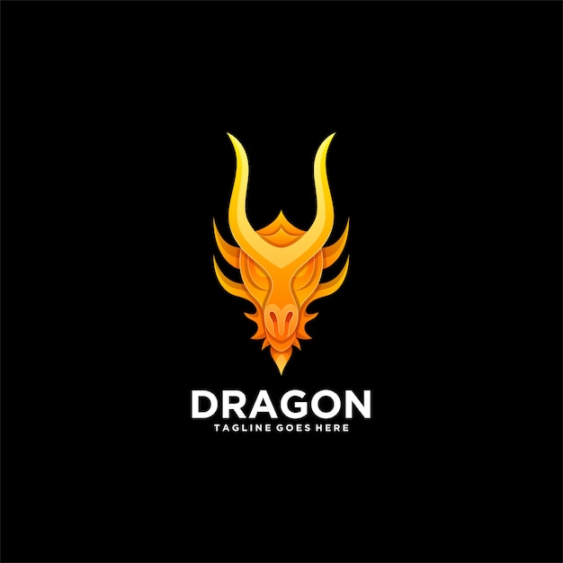 Logo dragon head gradient