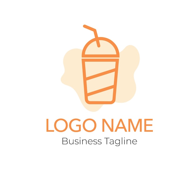 Logo drink design business template collectionprint