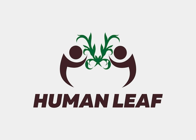 LOGO DUO HUMAN LEAF