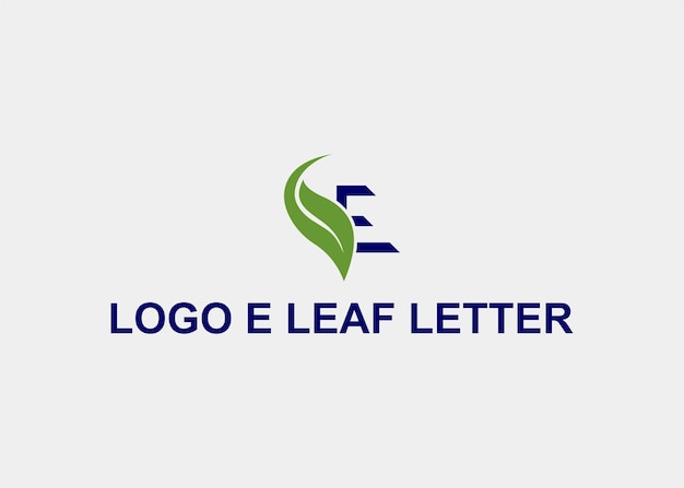 LOGO E LEAF LETTER COMPANY NAME