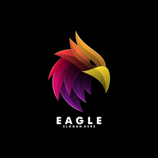 Logo  eagle gradient colorful