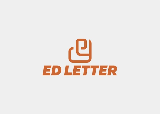 Logo ed letter company name