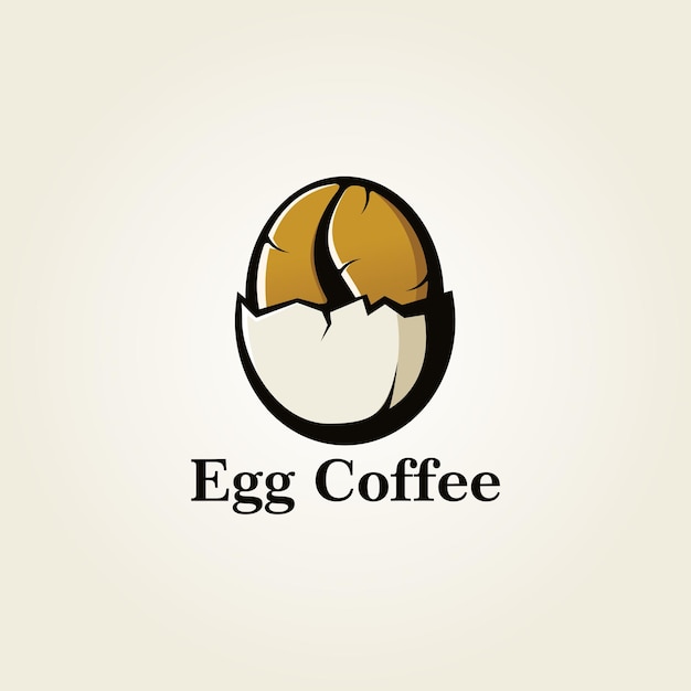 Logo eeg koffie vector ontwerp