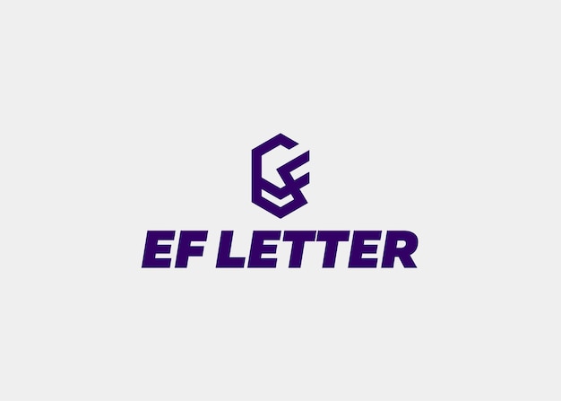 LOGO EF LETTER BEDRIJFSNAAM