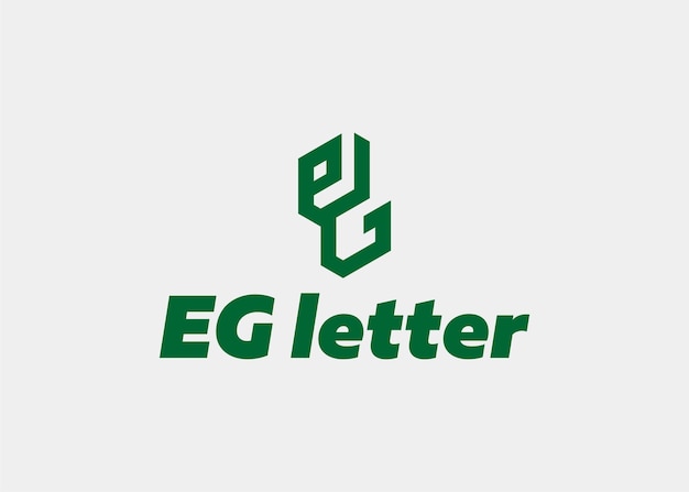 Logo eg letter company name