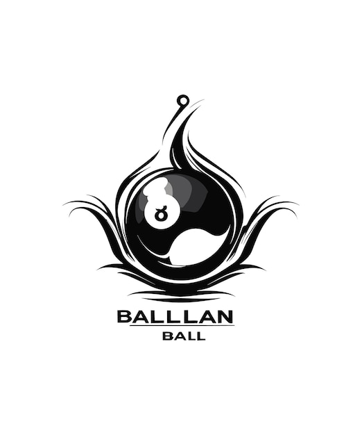 Vector logo of an eight ball pool company