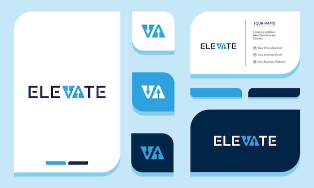 logo ELEVATE a modern download template
