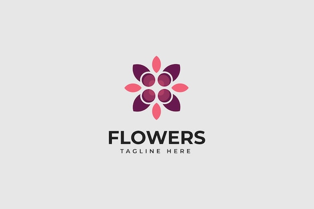 Logo en icoon van wellnessbloemen