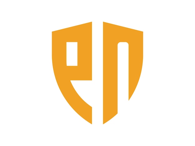 Vector a logo for en in orange