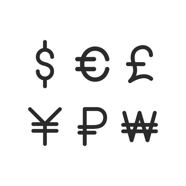 Vector logo en symbool van de munt.