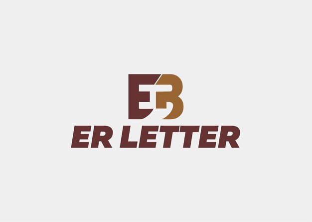 Vector logo er brief bedrijfsnaam