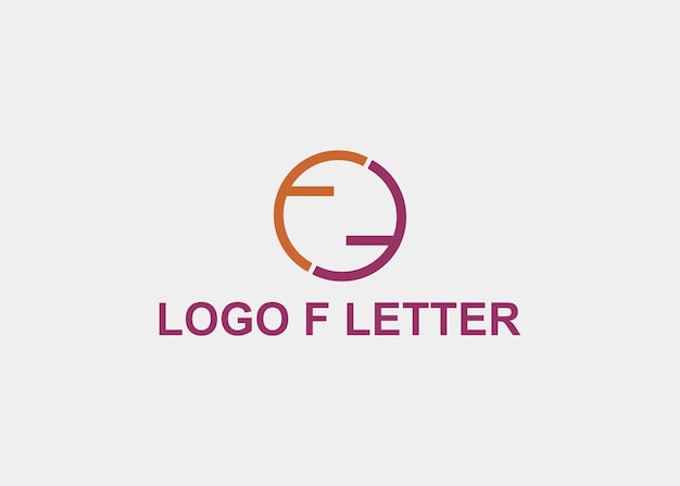 LOGO F LETTER CIRCLE COMPANY NAME