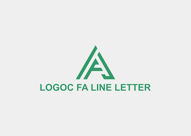 LOGO FA LINE LETTER COMPANY NAME