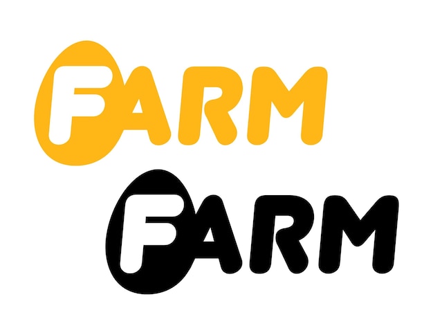 Logo for farm with eggs