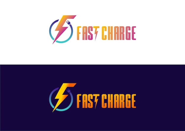 Logo for a fast charge company