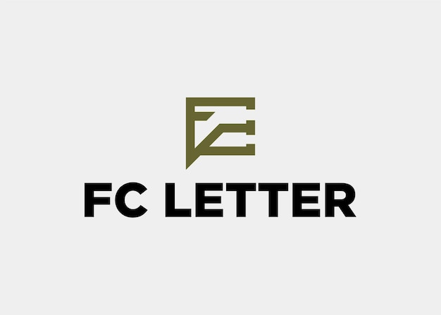 logo fc cf letter company name