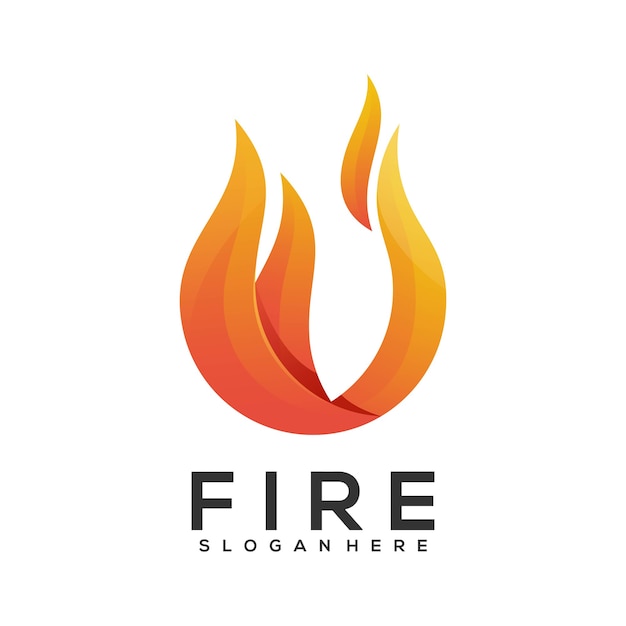 logo fire gradient