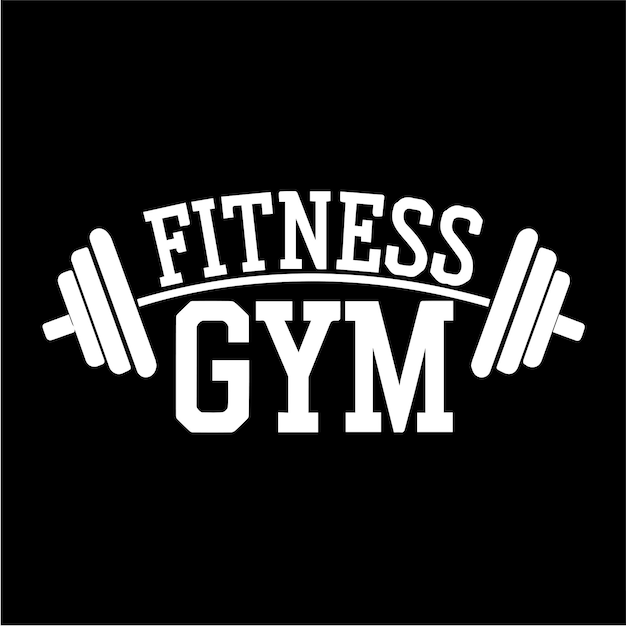 A logo for a fitness centers or gym vector art illustration
