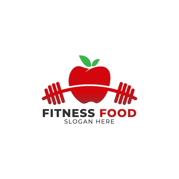 a logo for a fitness food company that says fitness food here