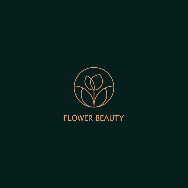 logo flower beauty design art template