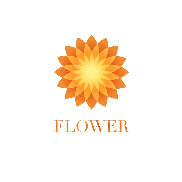 Vector logo flower