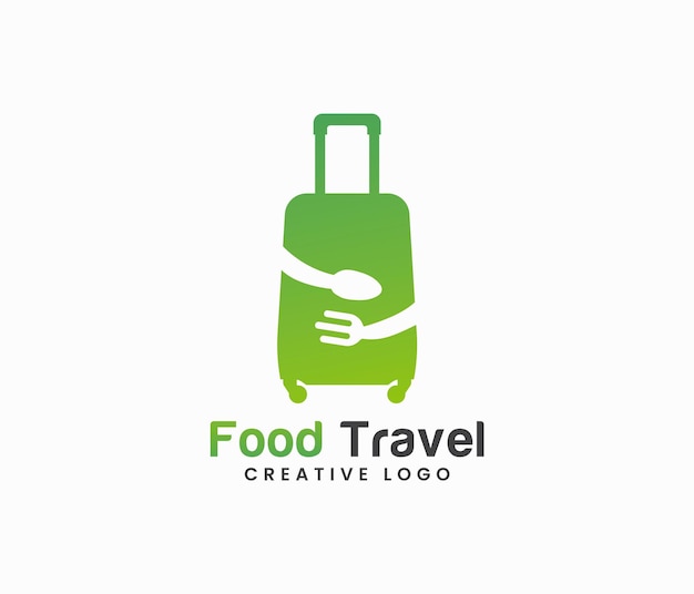 The logo for food travel creative logo