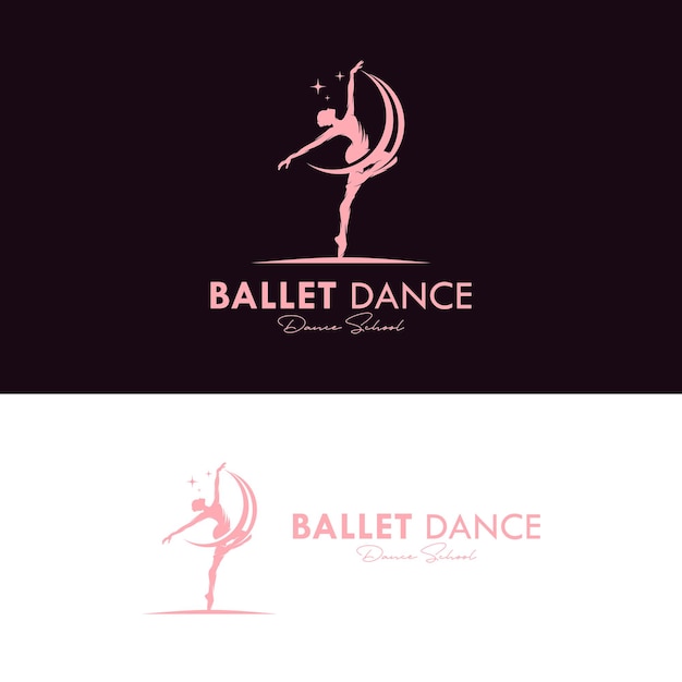 발레 또는 댄스 스튜디오 로고