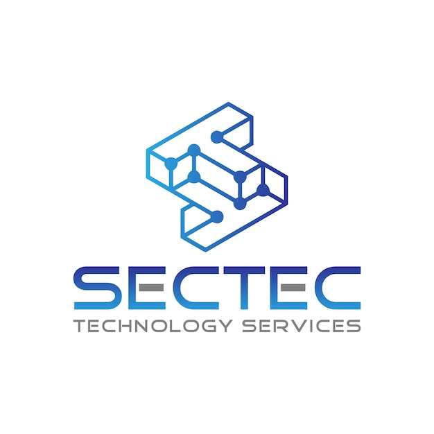 ベクトル 技術サービス会社のロゴ