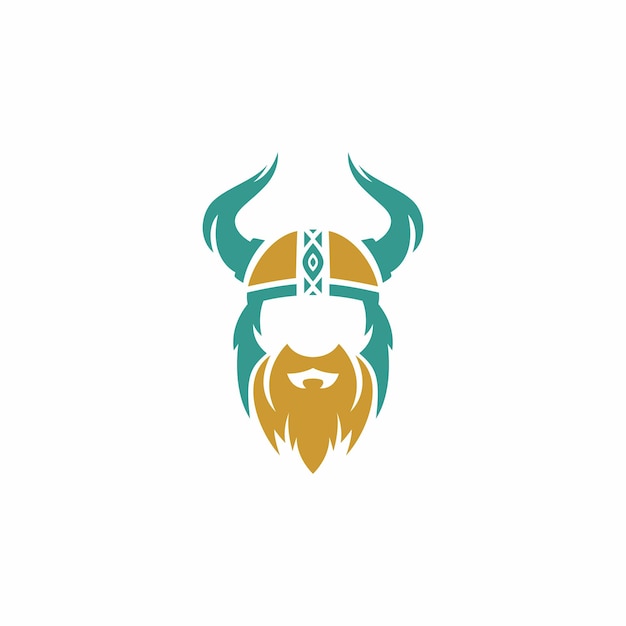 ベクトル バイキング ヘルメットのロゴ