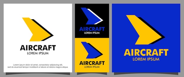 航空デザインテンプレートのロゴ