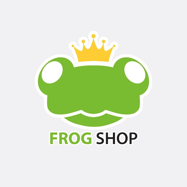 Vector logo frog shop