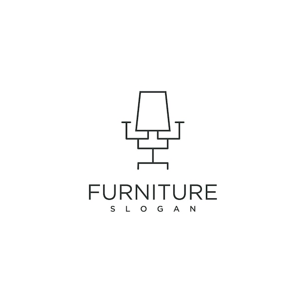 logo furniture slogan art design template