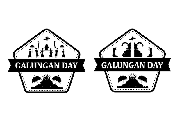 Vector logo galungan day 147