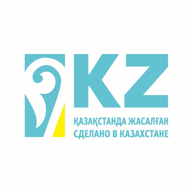 Vector logo gemaakt in kazachstan