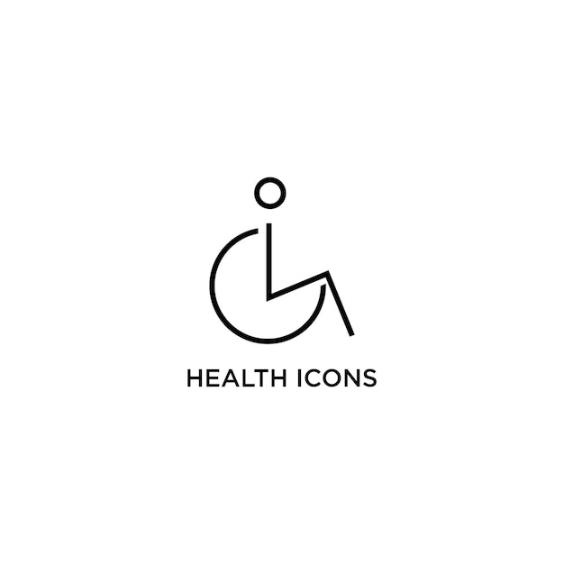 logo gezondheid pictogrammen ontwerp kunst sjabloon