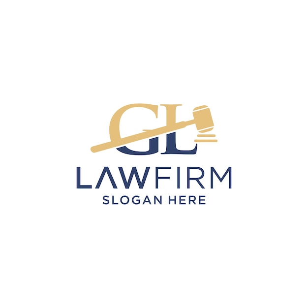 Logo gl law firm design