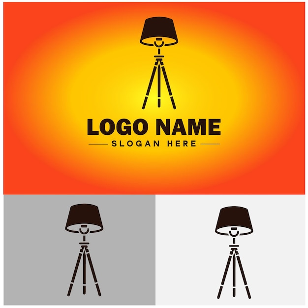 Vector logo gloeilamp icon licht bedrijf merk bedrijf logo sjabloon bewerkbare vector