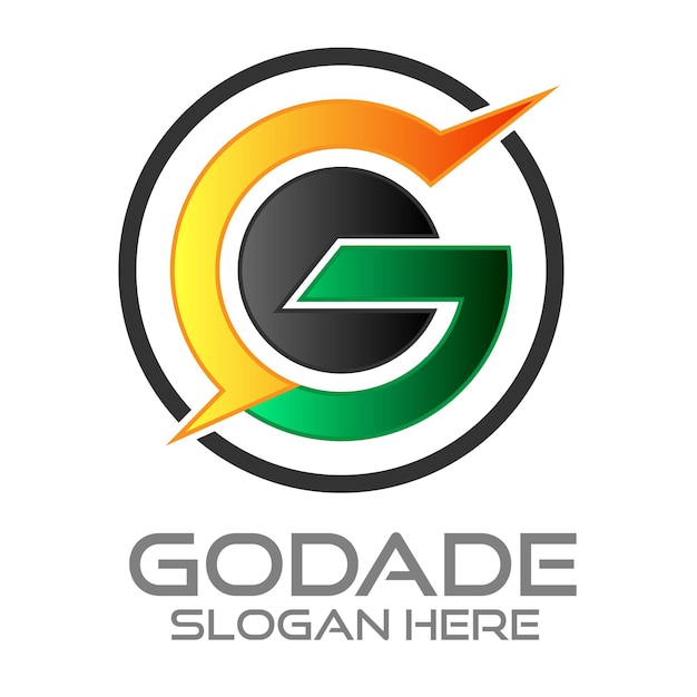 Vector a logo for goddee slogan here
