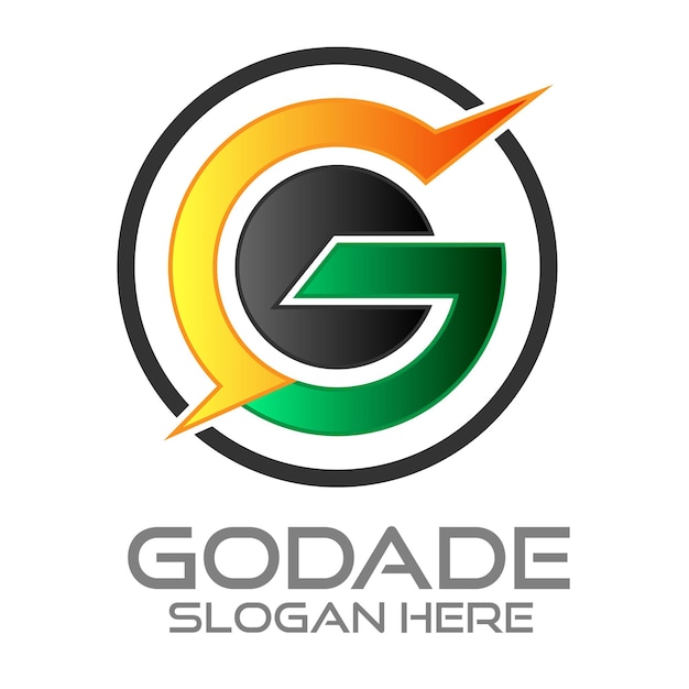 Vettore un logo per lo slogan goddee qui