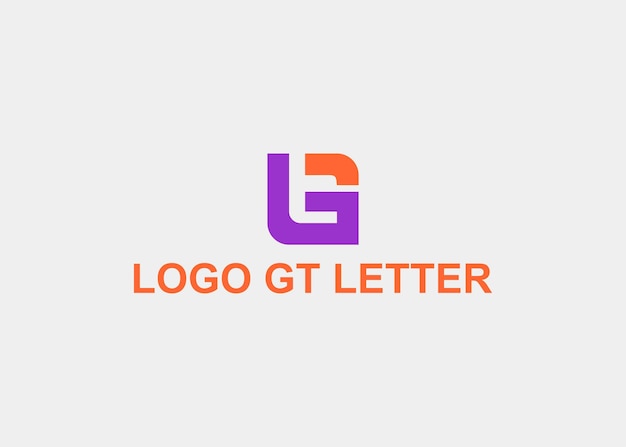 Vettore logo gt linea lettera nome azienda