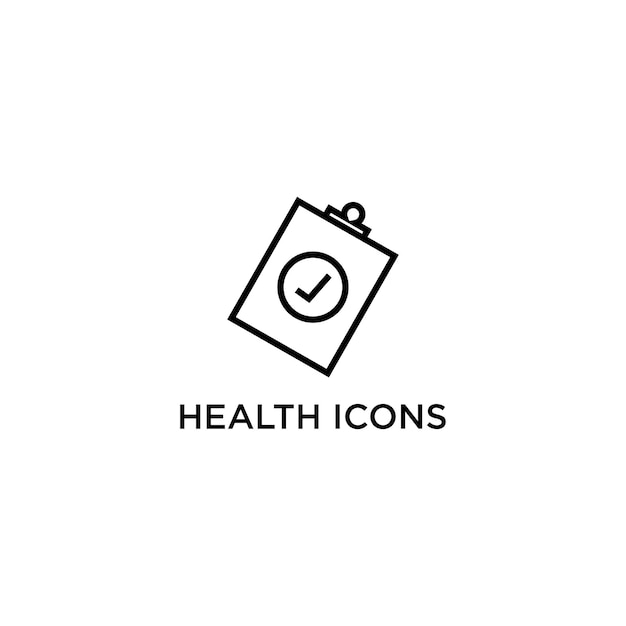 Логотип здоровье иконки дизайн искусство шаблон