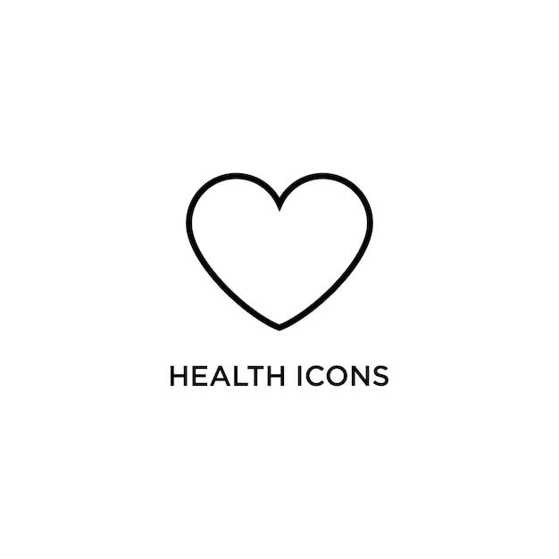 logo health icons design art template