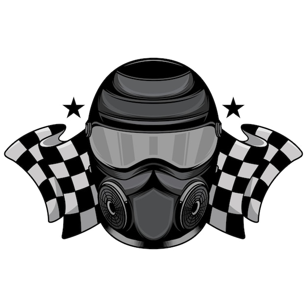 Vector logo helm drag racing team