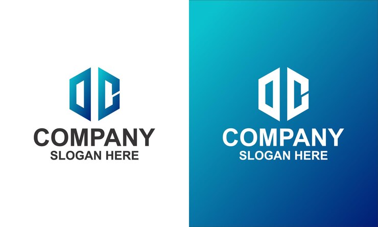 로고 육각형 편지 dc