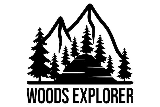 Logo Hiking Woods Explorer