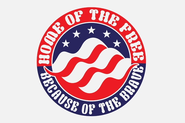 The logo for the home of the free