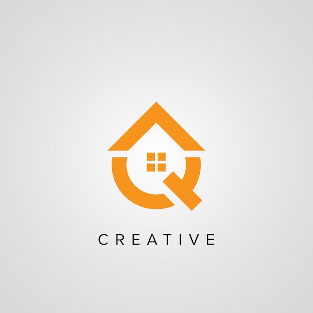 Logo for a home and a letter q