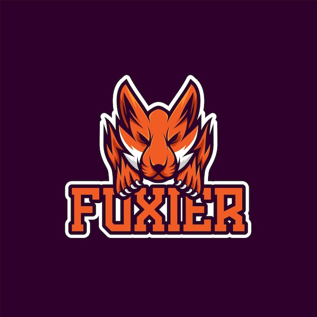 Logo hoofd van fox gaming