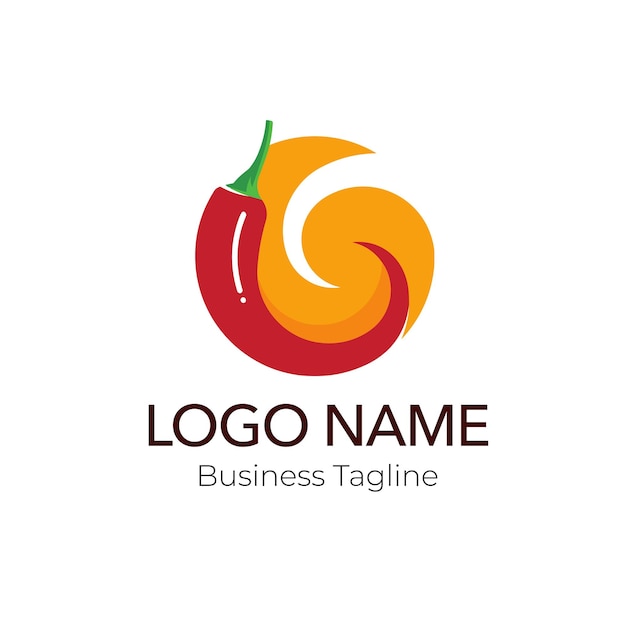 Vector logo hot spicy food design business template collection